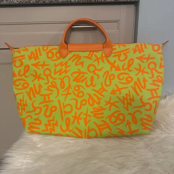 Jeremy Scott x Longchamp LePliage Zodiac (2015) Worn by Miley Cyrus | Pre-Loved♡ - Picture 3 of 10